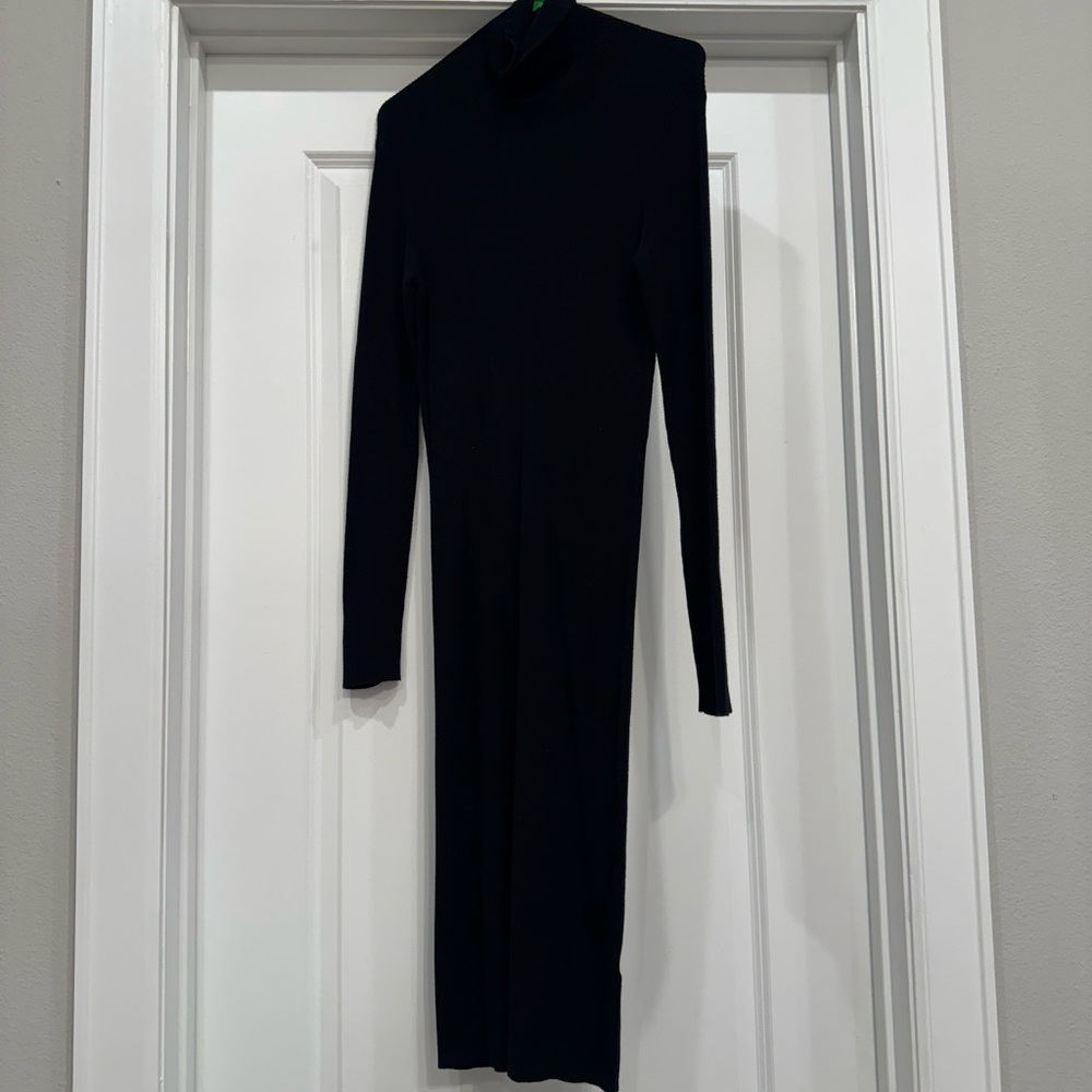 Chic Black Long Sleeve Dress